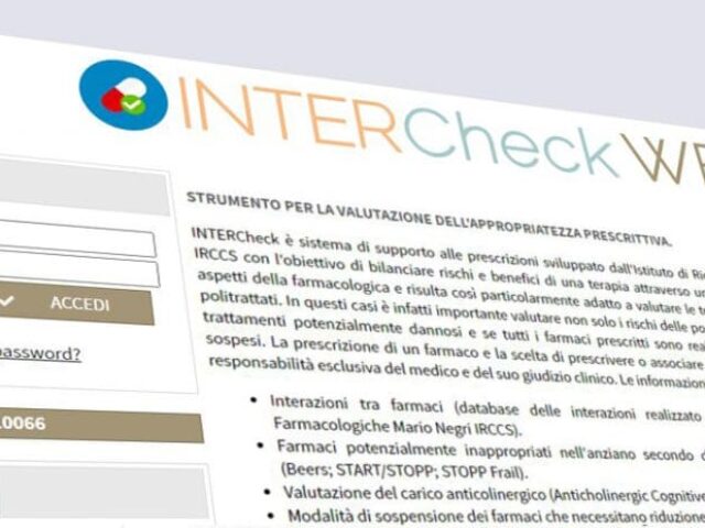 INTERCheck: il supporto alla prescrizione dell’Istituto di Ricerche  Farmacologiche Mario Negri IRCCS Image